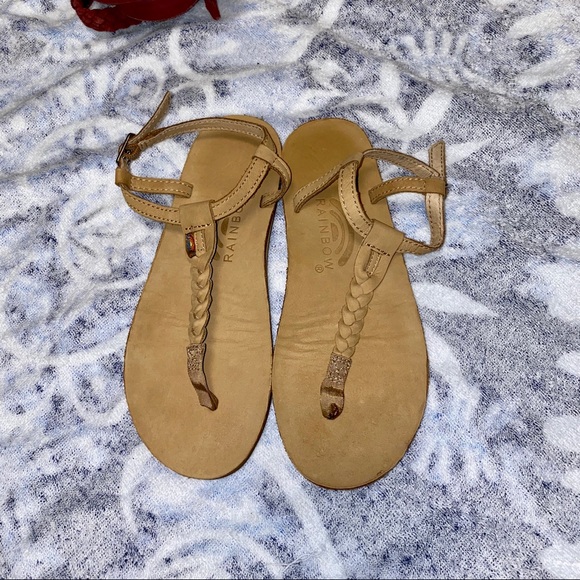 Rainbow Braided Sandals - Picture 1 of 4